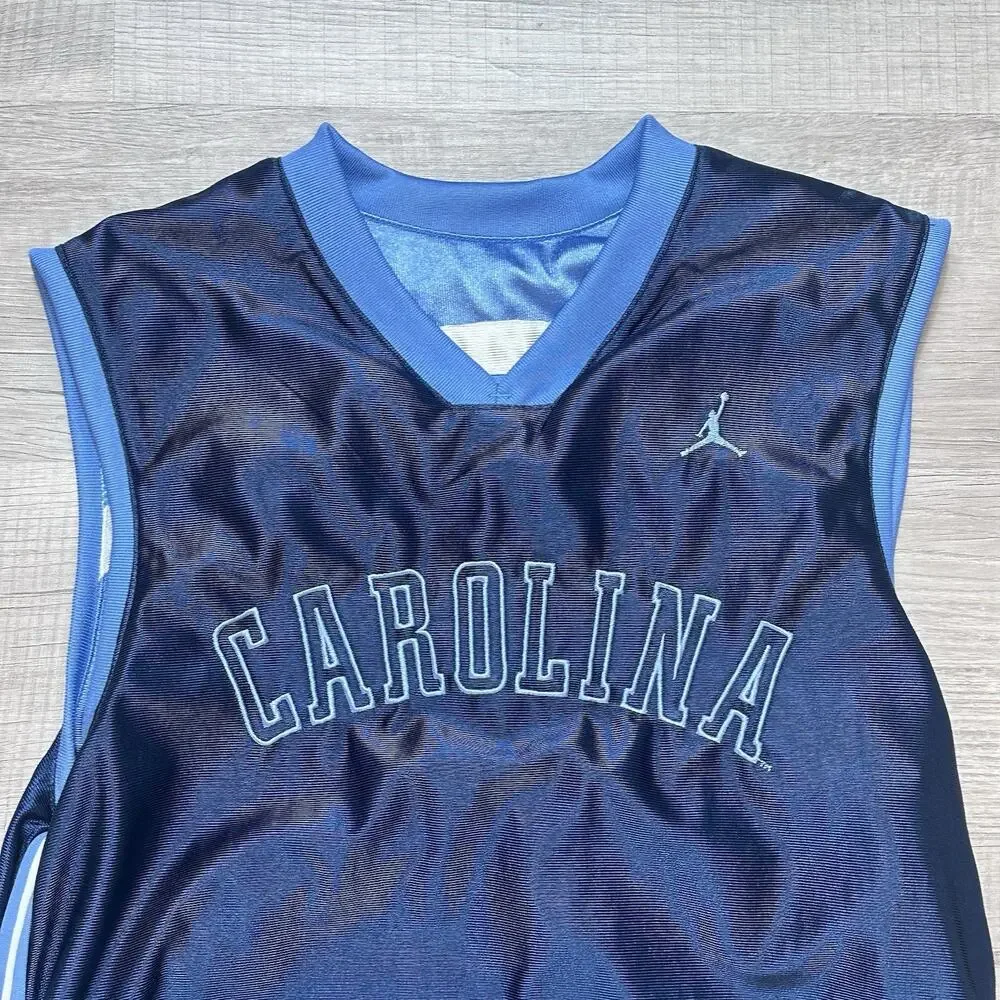 Vintage Jordan UNC North Carolina Tar Heels Reversible Jersey 2000s Nike Team M